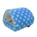 Warm Small Pet Animals Bed Dutch Pig Hamster Cotton Nest Hedgehog Rat Chinchilla Guinea Habitat Mini House