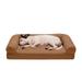 FurHaven Pet Products Quilted Full Support Orthopedic Sofa Pet Bed for Dogs & Cats - Toasted Brown Medium