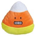 Emoji Candy Corn Dog Toys Funny Face Halloween Plush 6 Pick Smile Grin Hearts (Grin)