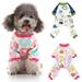 Pet Dogs Soft Cotton Pajamas Pjs Cartoon Homewear Puppy Apparel Jumpsuit Cotton Romper Sleepwear