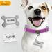 Petfactors Adjustable Dog Collar with Personalized Tags Custom Pets Collar DIY Name & Phone Number with Superior Material Durable & Comfy 10 Patterns