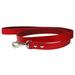 Dogs My Love Genuine Leather Classic Dog Leash 4 Ft Long 9 Sizes (XXXLarge (Width: 25mm - 1 ) Red)