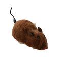 Wind-up Racing Mouse Plush Pet Mouse Teaser Toy Realistic Looking Running Mice Toy Random Color