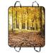 YKCG Autumn Park Benches Fall Wood Tree Pet Seat Cover Car Seat Cover for Pets Cargo Mats and Hammocks for Cars Trucks and SUVs 54x60 inches