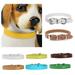 Shulemin Faux Leather Dog Collar Puppy Leash Neck Strap Walking Traction Pet Supplies Collar for Cats Puppy Small Medium Dogs Khaki