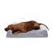FurHaven Pet Products Plush & Suede Full Support Orthopedic Sofa Pet Bed for Dogs & Cats - Gray Large