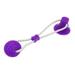 Dog Chew Toys Pet Supplies Self-Playing Rubber Ball Rope Dog Suction Toy Multifunction Puppy Teething Toys Interactive Dog Toys Pet Molar Bite Toy Teeth Cleaning Tool for Small/Medium Dogs Purple