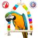 Bonka Bird Toys 1284 Huge Swing Bonka Bird Toys Wood Colorful Chew Parrot Eclectus Amazon African Grey Cockatoo Big
