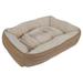 Petmate Inc-Beds-Nuzzle Lounger- Croissant 30 X 24 Inch