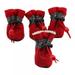 Maynos 4Pcs Set Dog Boots Pet Antiskid Shoes Winter Warm Skidproof Sneakers Paw Protectors