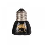 25/50/75/100W E27 110V/220V Pet Heating Light Bulb Mini Infrared Ceramic Emitter Heat Lamp Bulb Black For Reptile Pet Brooder