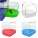 SPRING PARK Bird Bath for Cage Pet Bird Parrott Transparent Bird Bath Bird Cage Parrott Supplies Bathing Tub Bathtub Shower Box Hanging Cage Decor