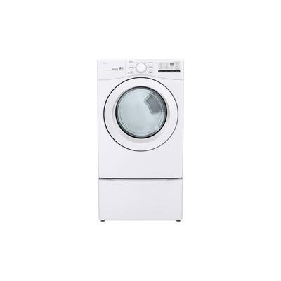 LG 7.4 cu.ft. Ultra Large Capacity Gas Dryer with Sensor Dry, NFC Tag On , White