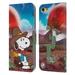 Head Case Designs Officially Licensed Peanuts Snoopy Space Cowboy Nebula Ranger Leather Book Wallet Case Cover Compatible with Apple iPod Touch 5G 5th Gen