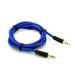 3.5mm Aux Cable for OnePlus Nord N100/N10 5G Phones - Adapter Car Stereo Aux-in Audio Cord Speaker Jack Wire Braided Blue V2Z