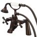 Vintage Classic 7 Inch Spread Deck Mount Tub Faucet With Handheld Shower in Oil-rubbed Bronze Finish