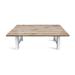 CASTLE-A Solid Wood Dining Table - Natural Oak/White