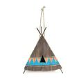 Burton & Burton Birdhouse Wood Teepee With Aztec Design