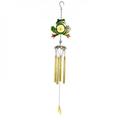 Daxin Wind Chimes Hanging Decorative Pendant Handpainted Glass Metal Windchimes with Bell For Housewarming Birthday Christmas Gifts