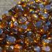 Fire Pit Glass - Middle Amber Reflective Fire Glass Beads 3/4 - Brown Reflective Fire Pit Glass Rocks - Blue Ridge Brandâ„¢ Reflective Glass Beads for Fireplace and Landscaping