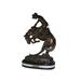 Rattlesnake by Remington Bronze Statue - Size: 17 L x 10 W x 25 H.