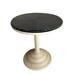 Padmas Plantation FBT13-27-5-BLB 35 x 17 x 21.6 in. French Bistro Table - Black & Beige