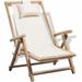 walmeck Outdoor Deck Chair Bamboo