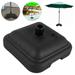 Fyeme Fillable Umbrella Base Outdoor Plastic Umbrella Base Garden Parasol Stand Heavy Duty Square Patio Sun Umbrella Stand Water Sand Fillable Parasol Stands Patio Umbrella Stand Square Base Plate