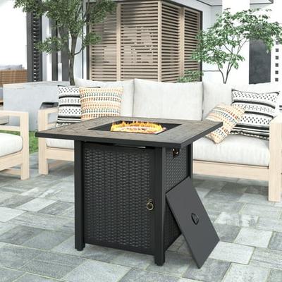 Segmart 30 Propane Gas Fire Pit Table, Outdoor Fire Pit Table Canada