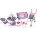 Lissi 5 Piece Baby Doll Deluxe Nursery Play Set w/ 8 Accessories