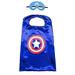 Aodai Halloween Costumes and Dress up for kids - Captain America Costume Cape and Mask