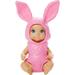 Barbie Doll Baby with Removable Bunny Onesie Costume with Rabbit Ears & Diaper Babysitters Inc