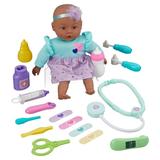 Feed and Cuddle 12.5 Baby Doll & Doctor Play Set 17 Pieces