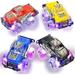Intera Light Up Monster Truck Set for Boys and Girls by ArtCreativity - Set Includes 2 6 Inch Monster Trucks with Beautiful Flashing LED Tires - Push n Go Toy Cars Best Gift for Kids - for Ages 3+