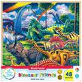 MasterPieces 48 Piece Jigsaw Puzzle for Kids - Dinosaur Friends - 12 x12