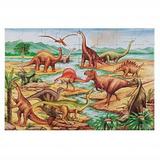 melissa & doug dinosaurs floor puzzle extra-thick cardboard construction beautiful original artwork 48 pieces 2 x 3