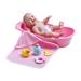 JC Toys 13 All-Vinyl La Newborn Realistic Baby Doll Bath Time Fun Gift Set - Perfect for Children 2+