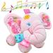BESTSKY VONTER Sooth Plush Elephant Baby Toy Toddlers Educational Musical Learning Sensory Baby Toy Music Up Toy for 0 to 36 Months Months & 1 Year Old Kids Boys Girls Gifts - Pink