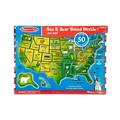 Melissa & Doug Wooden USA Map Sound Puzzle (40 Pieces) + Free Scratch Art Mini-Pad Bundle [07153]