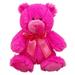Anico Plush Teddy Bear Stuffed Animal Bright Pink 8 Inches Tall