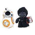 STAR WARS - Set of 2 Characters Plush Toys of Star Wars Episode VII: The Force Awakens: BB8 (8 /22cm) and Kylo Ren (Both 11 /29cm) - Super Soft Quality