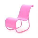 MageCrux 1PC Rocking Chair Accessories For Barbie Dollâ€™S House Decoration Rocker Pink