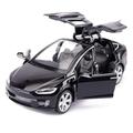 1:32 Scale Car Model X90 Alloy 1/32 Diecast Model Car w/ Sound & Light Pull Back Model Car Toy Cars Kids Toys Collection (Black)