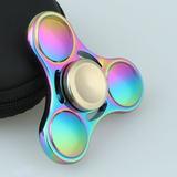 360 Spinner Helps Focusing Fidget Toy 3D Figit Tri-Spinner EDC Focus Toy for Kids & Adults - Rainbow