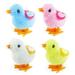 Feiona Cute Baby Kids Cartoon Chick Wind Up Clockwork Toys Kids Plush Wind-up Walking Toys Baby Toys