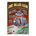 Poker Tournament Vintage Sign (1000 Piece Puzzle Size 19x27 Challenging Jigsaw Puzzle for Adults and Family Made in USA)