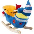 Happy Trails Kids Ride on Soft Fabric Covered Wooden Rocking Ship Boat Rocker Toy