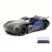 Diecast Car w/LED Display Case - Disney Pixar CARS 3 Jackson Storm Black w/ Blue - Jada 98361 - 1/24 Scale Diecast Model Toy Car