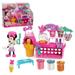 Disney Junior Minnie Mouse Sweets & Treats Shop 16 Piece Pretend Play Food Set with 3 Modeling Compounds and 6 inch Minnie Mouse Figure Kids Toys for Ages 3 up