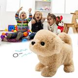 Ludlz Electronic Pets with Songs Kids Girls Plush Interactive Toys with Singingé”›å­¸alking Barking Tail Wagging Function Realistic Stuffed Puppy Dog Birthday Easter Gifts for 2 3 4 5 Years Girls